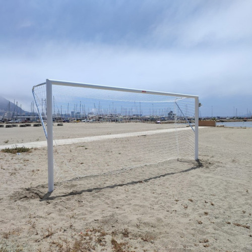 JUEGO PORTERÍAS FÚTBOL-PLAYA ALUMINIO 120X100MM