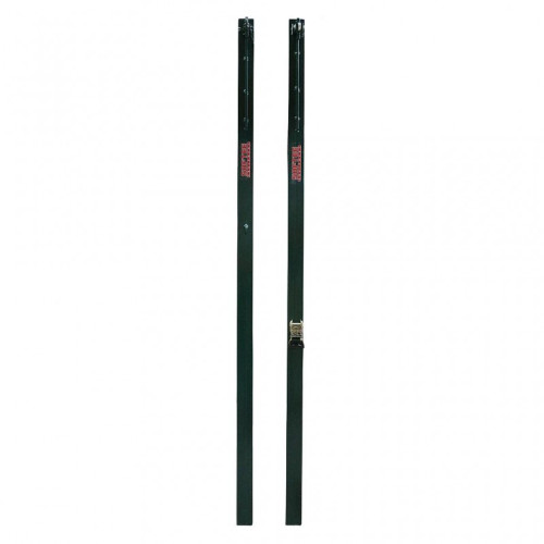 JUEGO POSTES DE VOLEIBOL METÁLICOS CUADRADOS 80X80MM FIJOS