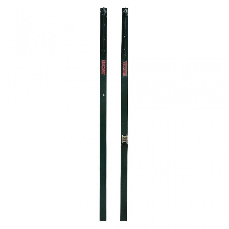 JUEGO POSTES DE VOLEIBOL METÁLICOS CUADRADOS 80X80MM FIJOS