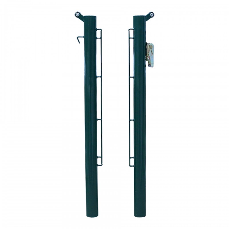 JUEGO POSTES PÁDEL METÁLICOS 80MM FIJOS DELUXE