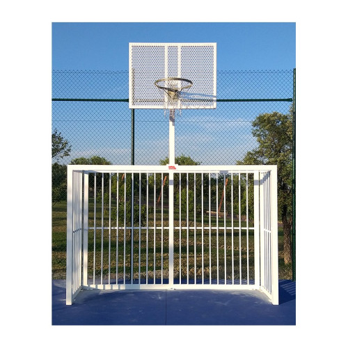 JUEGO PORTERIAS F.SALA/BALONMANO - CANASTA BASKET ANTIVANDALICA BLANCO
