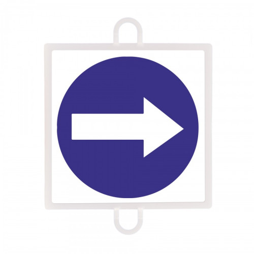 PANEL DE SEÑALIZACIÓN TRÁFICO DE OBLIGACIÓN Nº 2 (SENTIDO DCHA - IZQ)