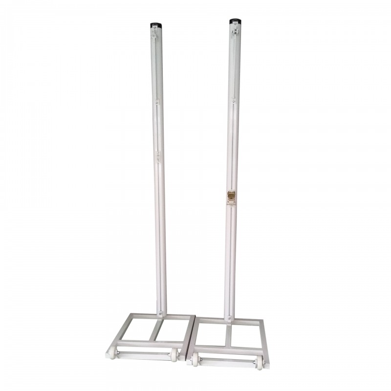 JUEGO POSTES VOLEIBOL TRASLADABLES ALUMINIO Ø 90MM