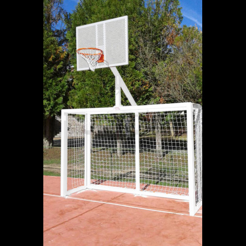 JUEGO PORTERÍAS F.SALA/BALONMANO - CANASTA BASKET BLANCO