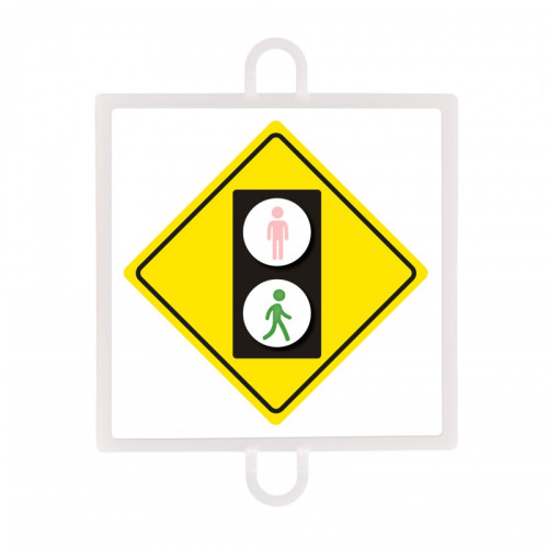 PANEL DE SEÑALIZACIÓN TRÁFICO DE ADVERTENCIA Nº 4 (PEATONES VERDE)
