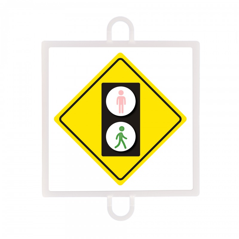 PANEL DE SEÑALIZACIÓN TRÁFICO DE ADVERTENCIA Nº 4 (PEATONES VERDE)