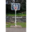 JUEGO CANASTAS MINIBASKET DELUXE MONOTUBO TUBO 100 FIJAS CON BASE PARA ANCLAJE -SIN TABLERO NI ARO-