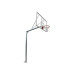 JGO CANASTAS GALVANIZADAS BALONCESTO MONOTUBO NEW TUBO 114 MM FIJAS CON BASE ANCLAJE-SIN TABLERO,ARO