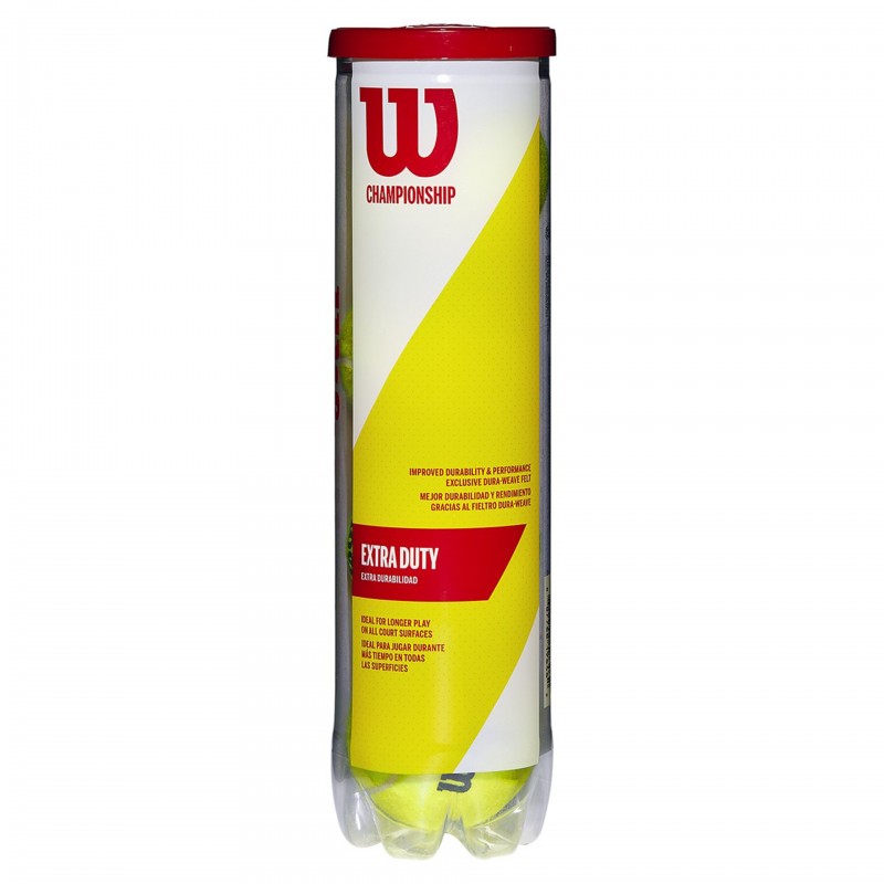 BOTE 4 PELOTAS TENIS WILSON \