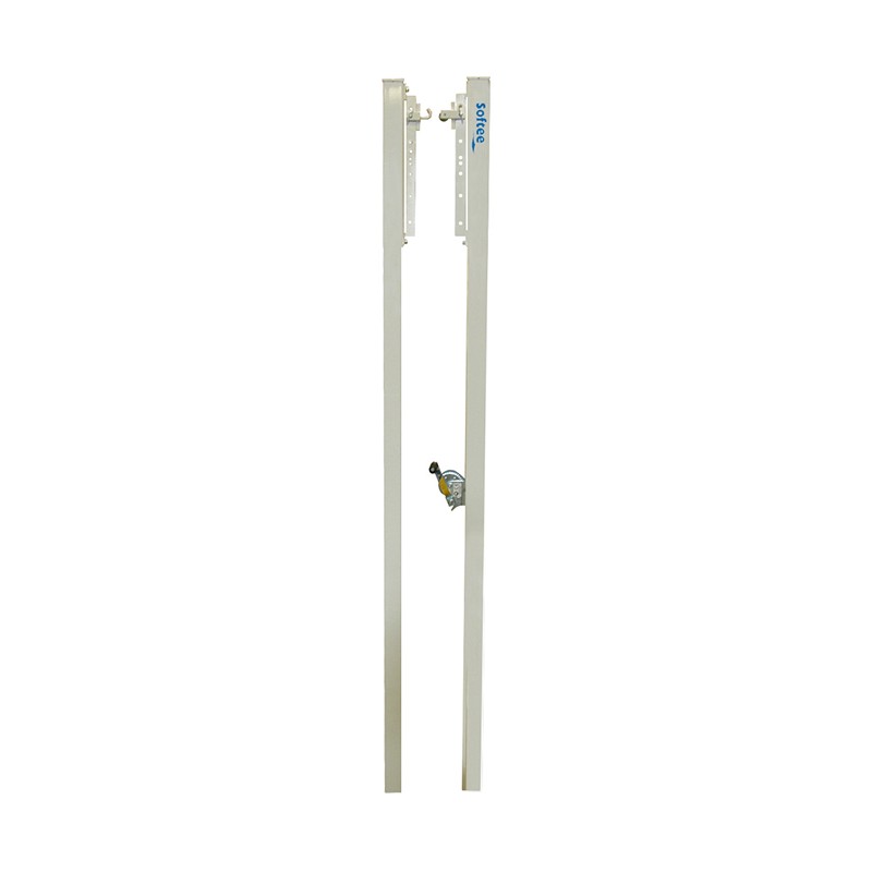 JUEGO POSTES VOLEIBOL FIJOS DE ALUMINIO SECCION CUADRADA 80X80MM