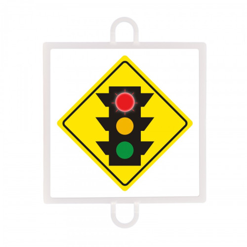 PANEL DE SEÑALIZACIÓN TRÁFICO DE ADVERTENCIA Nº 1 (SEMÁFORO ROJO)