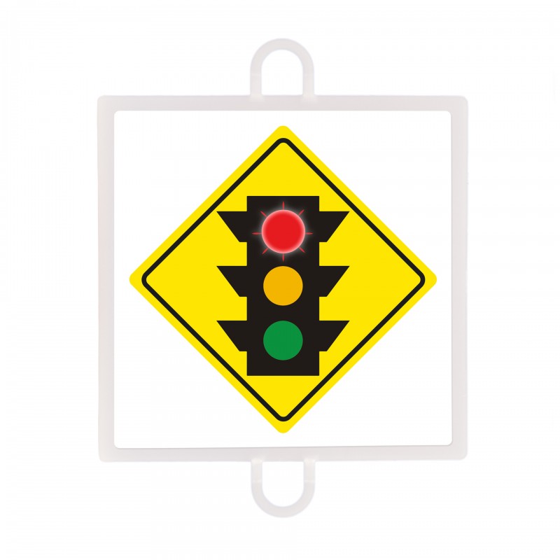 PANEL DE SEÑALIZACIÓN TRÁFICO DE ADVERTENCIA Nº 1 (SEMÁFORO ROJO)