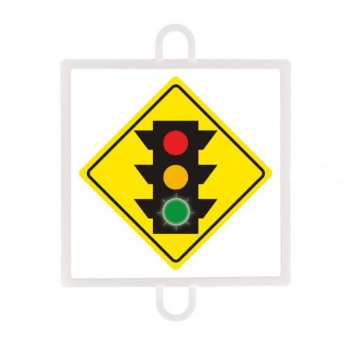 PANEL DE SEÑALIZACIÓN TRÁFICO DE ADVERTENCIA Nº 3 (SEMÁFORO VERDE)
