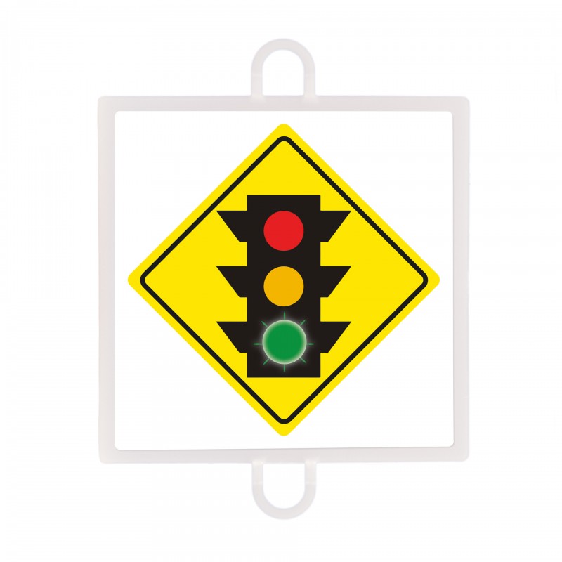 PANEL DE SEÑALIZACIÓN TRÁFICO DE ADVERTENCIA Nº 3 (SEMÁFORO VERDE)