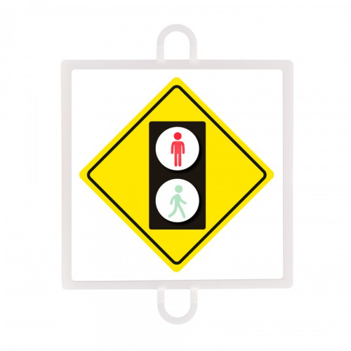 PANEL DE SEÑALIZACIÓN TRÁFICO DE ADVERTENCIA Nº 5 (PEATONES ROJO)