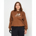 SUDADERA NEW BALANCE ESSENTIALS STACKED LOGO WT31533 MUJER