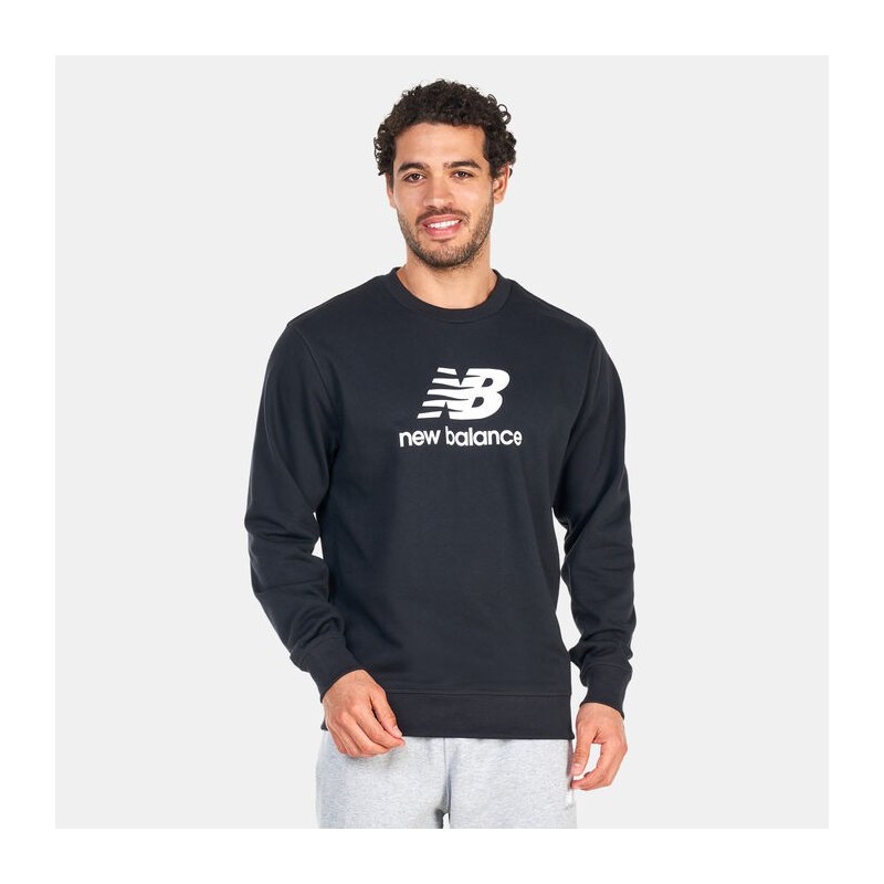 SUDADERA NEW BALANCE ESSENTIALS STACKED LOGO MT31538