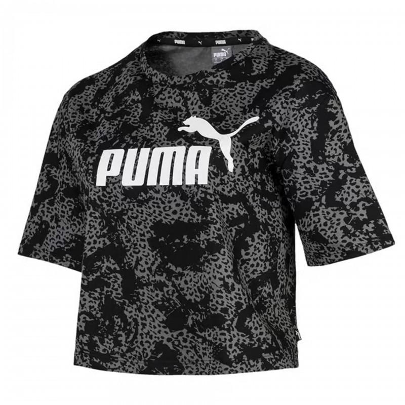 CAMISETA PUMA ELEVATED ESSENTIALS CROPPED LOGO AOP TEE 580392