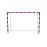 JUEGO PORTERÍAS ALUMINIO BALONMANO-FÚTBOL SALA 80X80 TRASLADABLES CON BASE TUBO REDONDO