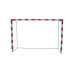 JUEGO PORTERÍAS ALUMINIO BALONMANO-FÚTBOL SALA 80X80 TRASLADABLES CON BASE TUBO REDONDO