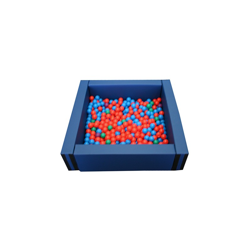 PISCINA CUADRADA LLENADO PELOTAS, 150X150X40CM ALTO X 15CM ANCHO
