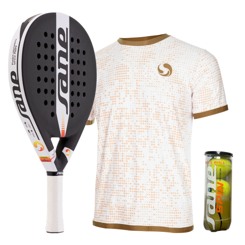 PACK (Racket, T-shirt and Balls) Sane IMPRONTA 3K